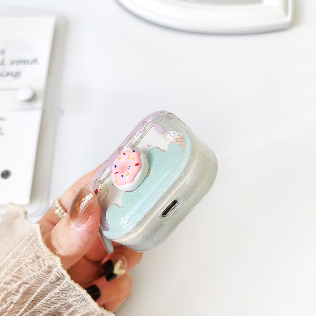 เคสหูฟัง 1/2/gen2 เคสใสการ์ตูนนูน Airpods เคสหูฟังบลูทูธ เคสหูฟังไร้สาย pro pro2 เเถมห่วงคล้อง gen gen2 gen3 Airpods3 - รูปที่ 7