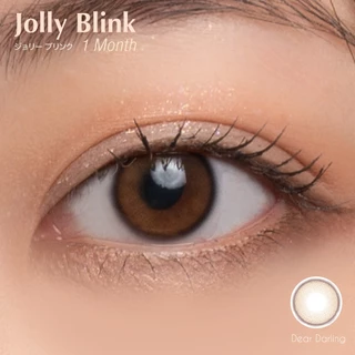 คอนแทคเลนส์รายเดือน Jolly Blink: Silicone Hydrogel สี Dear Darling Brown [แถม case]
