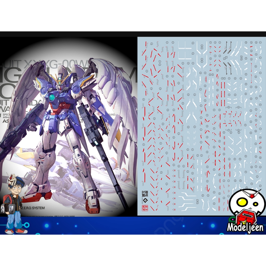 075 Water Decal MG1/100 Gundam Wing Zero Ver.KA ยี่ห่อ S.I.M.P. Model Decal