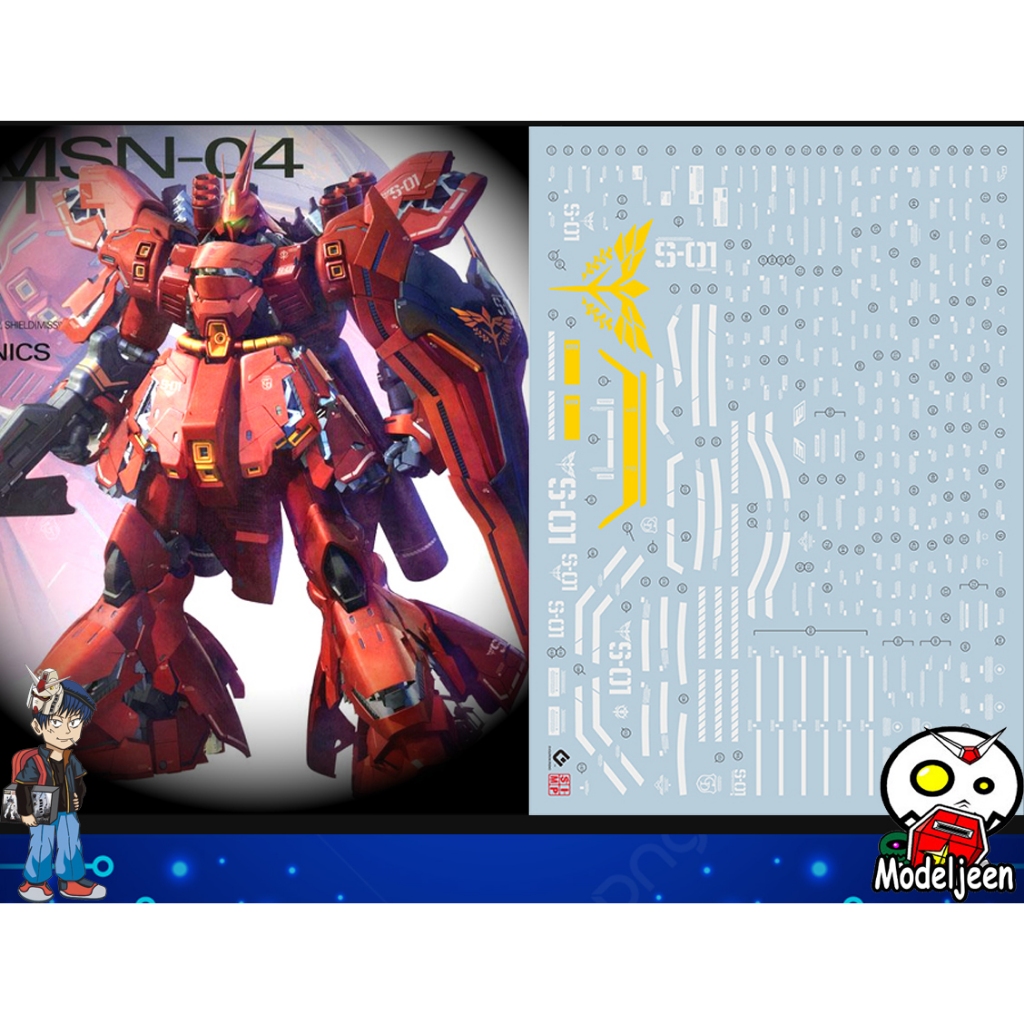 050 Water Decal MG1/100 Sazabi Ver.KA ยี่ห่อ S.I.M.P. Model Decal