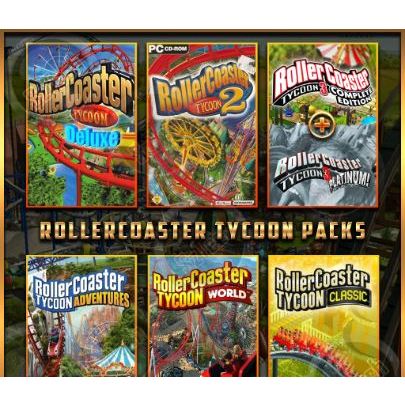 RollerCoaster Tycoon Games 7 IN 1 [PC GAME] 🔥 [ DIGITAL DOWNLOAD] 🔥RollerCoaster Tycoon Deluxe-World