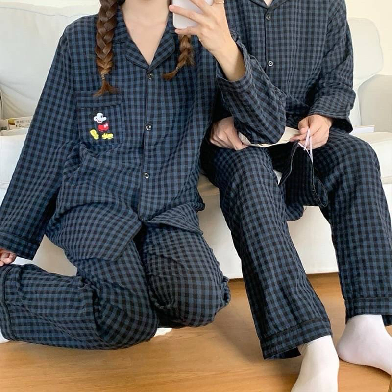 ชุดนอนมิกกี้ขายาวแขนยาว พร้อมส่ง (ไม่รวมผ้าปิดตา) Free Size