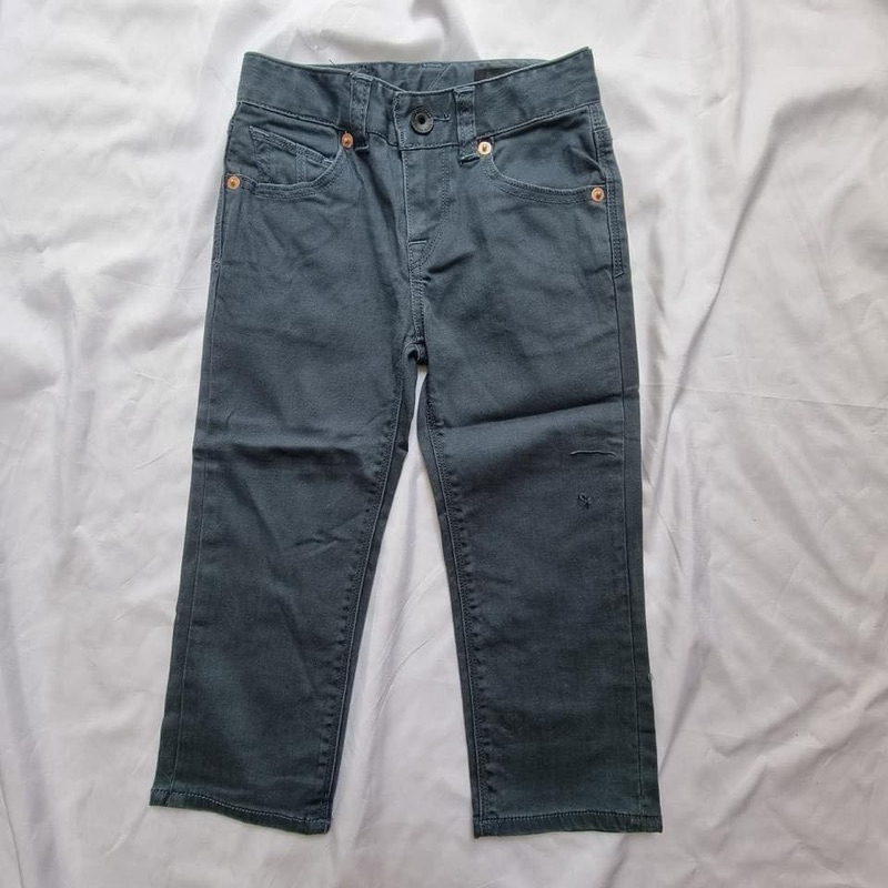 Volcom กางเกงยีนส์ Boys Vorta Slim Fit Jeans