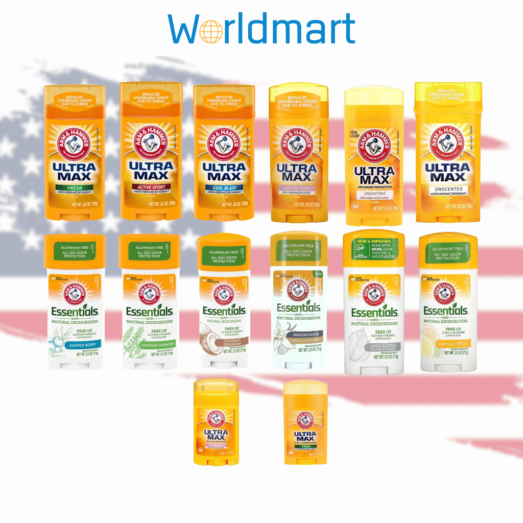โรลออน Arm & Hammer(พร้อมส่ง) สินค้านำเข้าจาก USA ของแท้ 100% Antiperspirant Deodorant