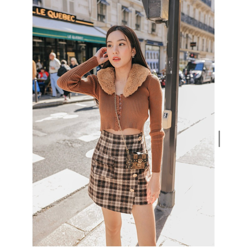 POODLE KNITTING สีน้ำตาล