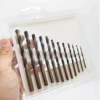 INGCO ดอกสว่านเจาะเหล็ก 2 - 8 มม. 12 ดอก AKDB1125 ( HSS Twist Drill Bits Set ) ชุดดอกสว่าน ดอกสว่าน