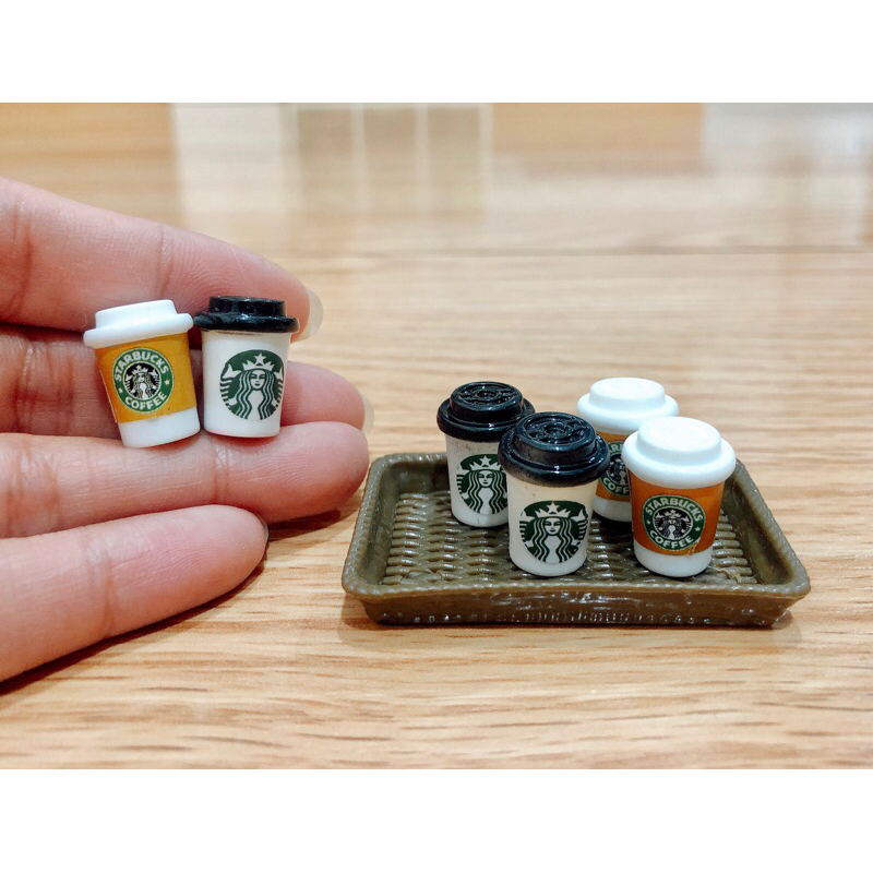 โมเดลแก้วกาแฟร้อน ชาร้อน ขนาดจิ๋ว สูง 1.7 cm. ราคา/ชิ้น