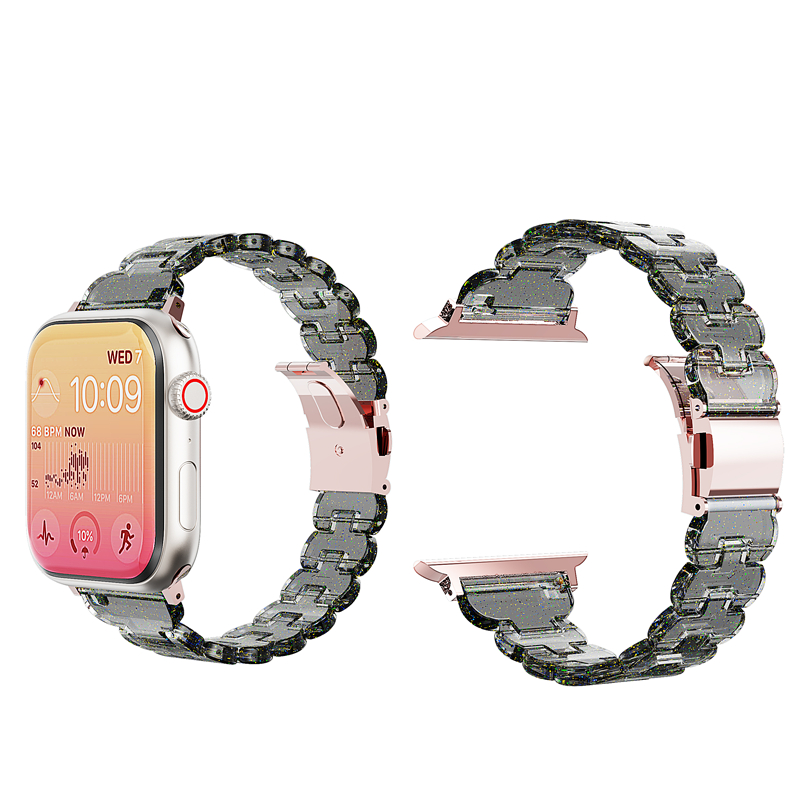 PC เรซิ่นสายนาฬิกาเหมาะสำหรับ 38mm40mm 41 มม.45 มม.44 มม.42 มม.iwatch10/9/8/7/6/5/4/3/2/1