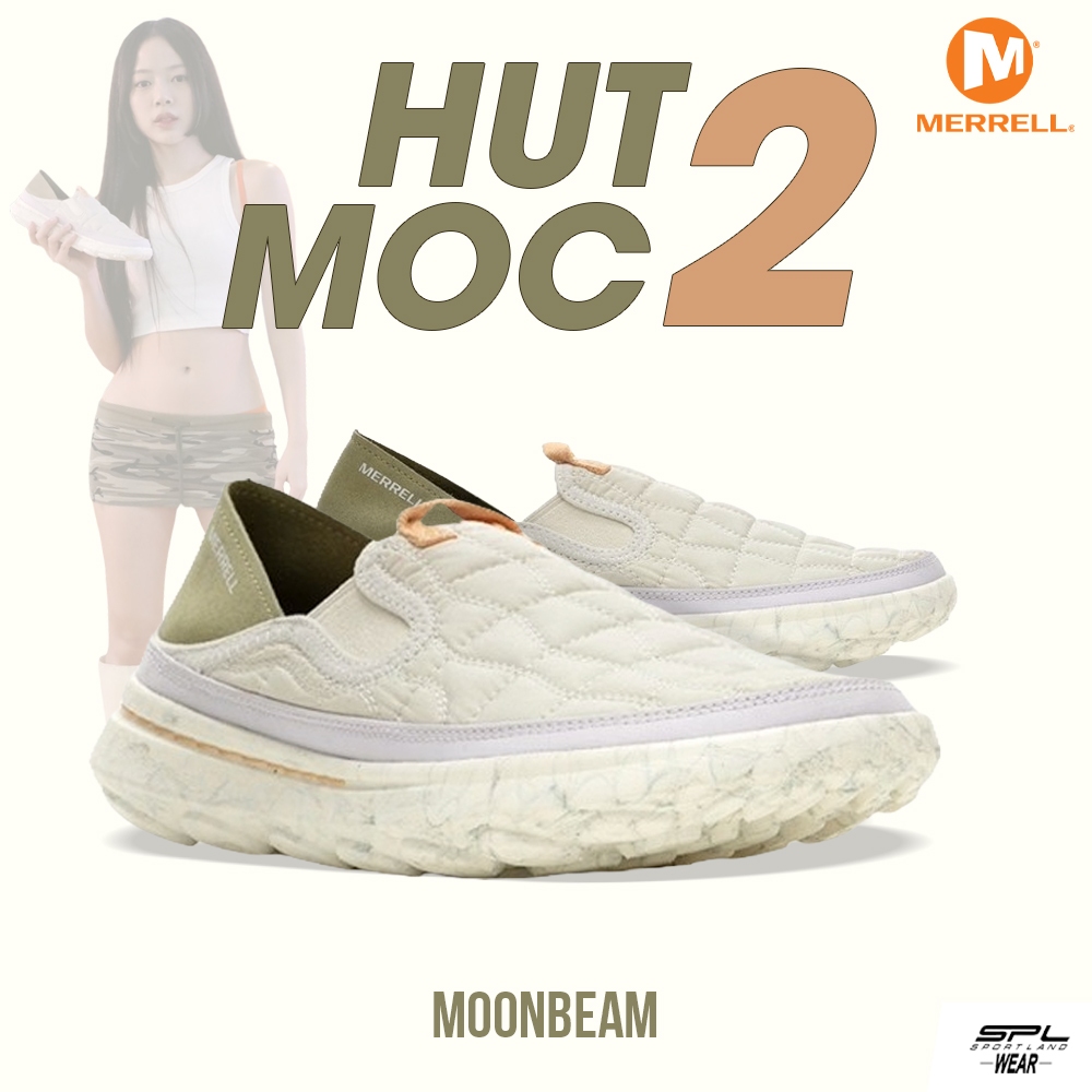 Merrell เมอเรล รองเท้าผ้าใบ W Hut Moc 2 Moonbeam J006208 (3290)