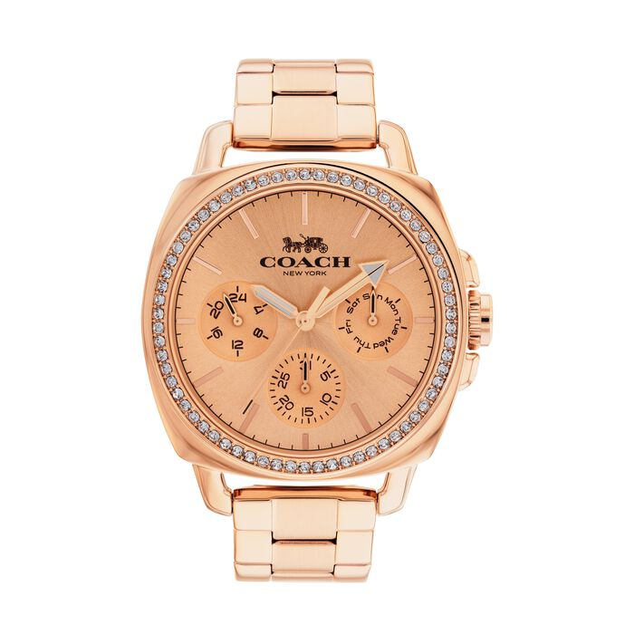 Coach 14503131 40mm Rose Gold Dial Rose Gold Tone Stainless Steel Women's Watch 14503129 14503130