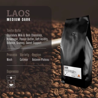 Gen Roaster Specialty coffee เมล็ดกาแฟลาว Laos Boloven คั่วอ่อน กลาง กลางเข้มและคั่วเข้ม 200g - 1kg. Process wash