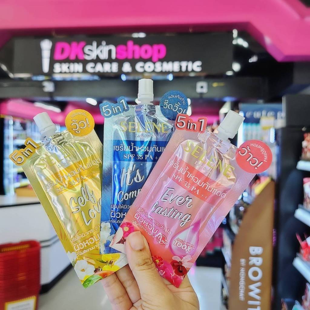 เซรั่มน้ำหอมกันแดด เซเลนี เลิฟสตอรี่ SELENE Love Story SPF35 PA+++ 30 ml แบบซอง
