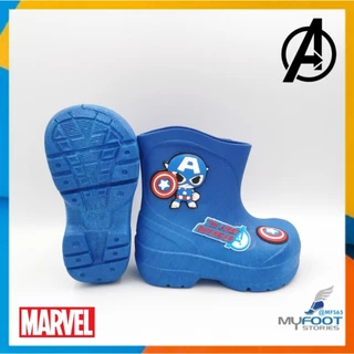 รองเท้าบูทเด็ก ลิขสิทธิ์แท้ 100 % บูทกันน้ำ BM01 บูทMarvel บูทสไปเดอร์แมน บูทกัปตันอเมริกา น่ารัก