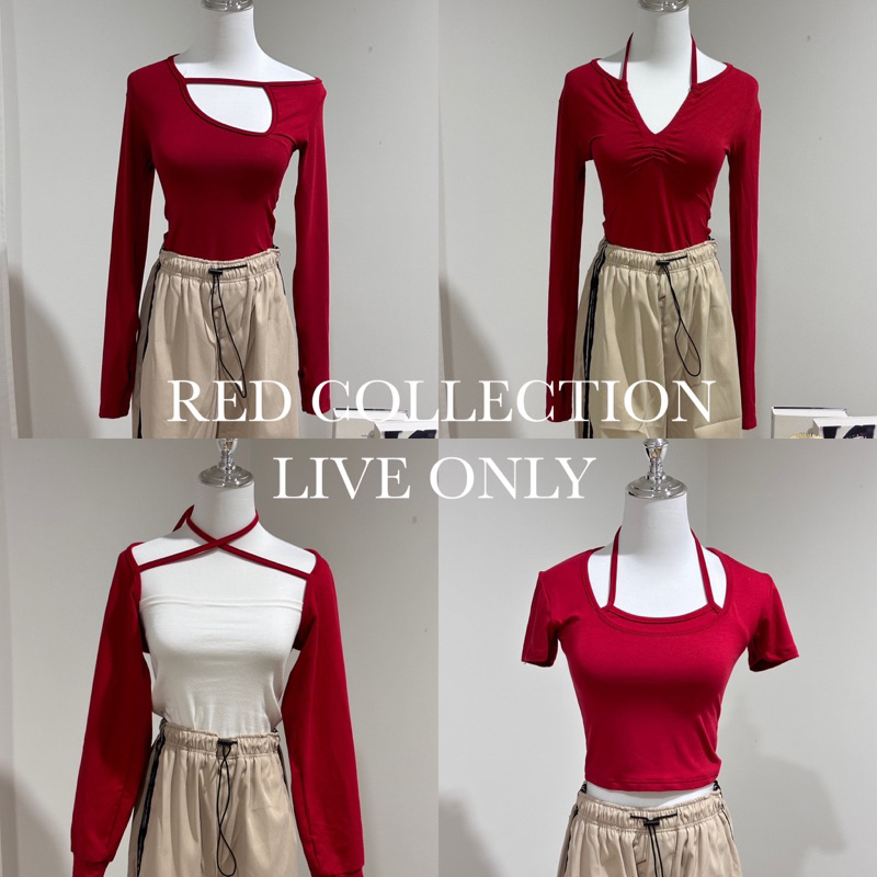 รวมรุ่นสีแดงในไลฟ์ LADIESCLOTHESS #REDCOLLECTION