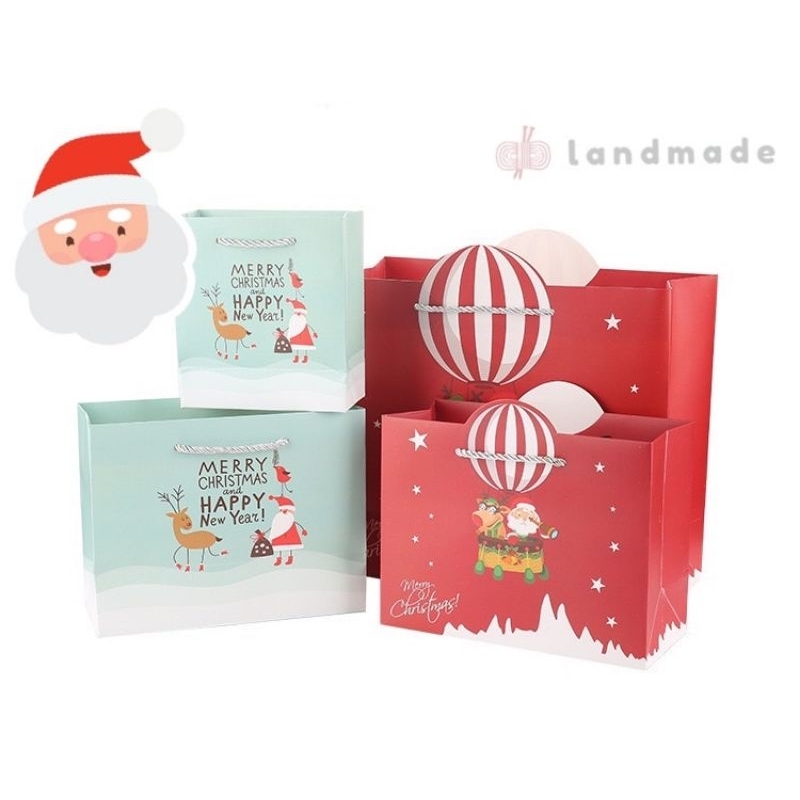 ถุงกระดาษ Merry Christmas &Happy New Year (พร้อมส่ง)