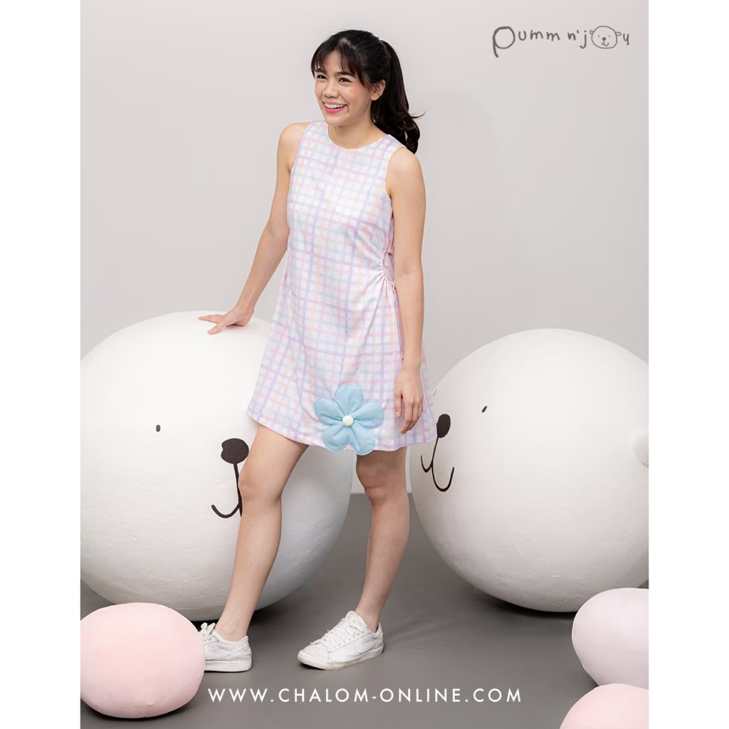 CHA-LOM : JS PU 113 NJ ชุดเดรสกระโปรง คุณแม่ Pumm n'Joy