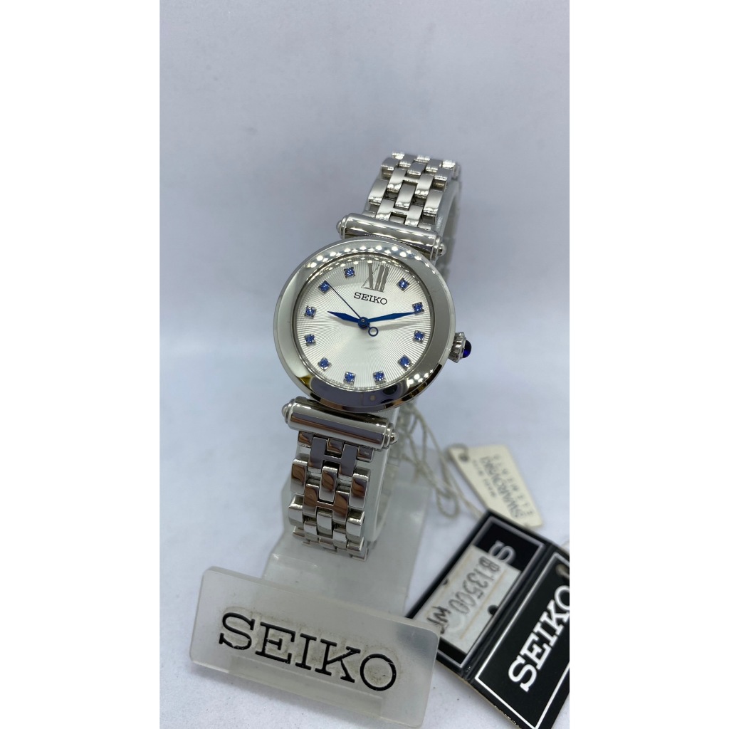 #191 นาฬิกาข้อมือผู้หญิงไซโก SEIKO ควอทซ์หญิง รุ่น 7101-0CZ0 SWAROVSKI