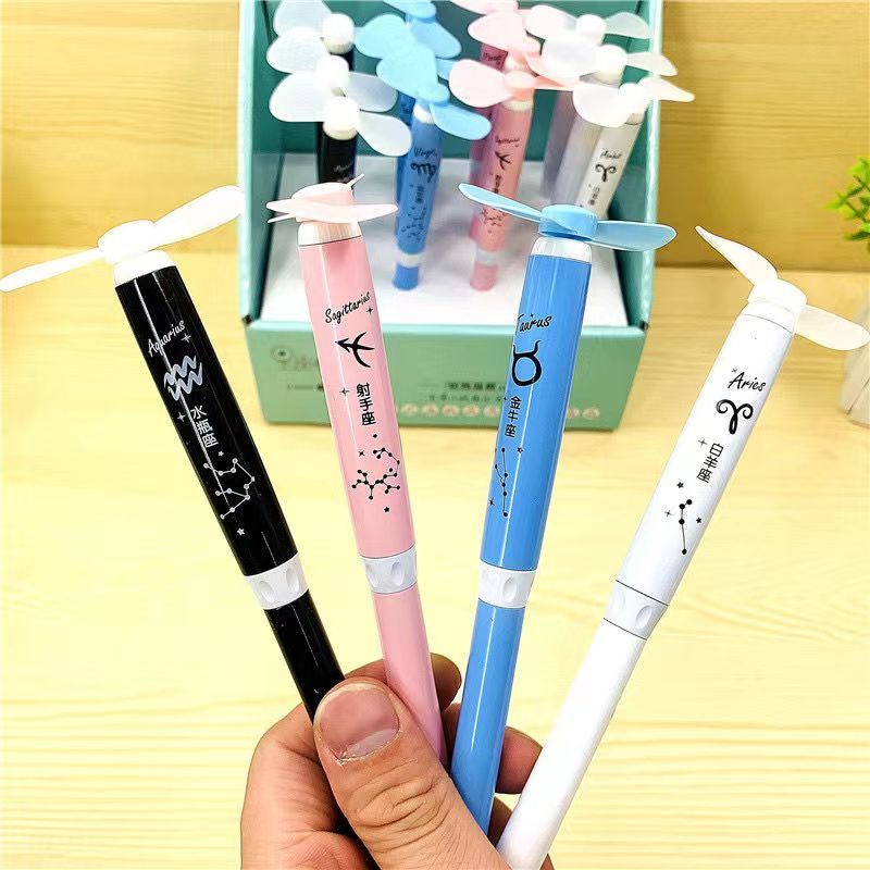 ปากกา... พัดลมระบายความร้อนลายการ์ตูน 0.5 มม สไตล์เกาหลีสีสันสดใส พร้อมส่ง