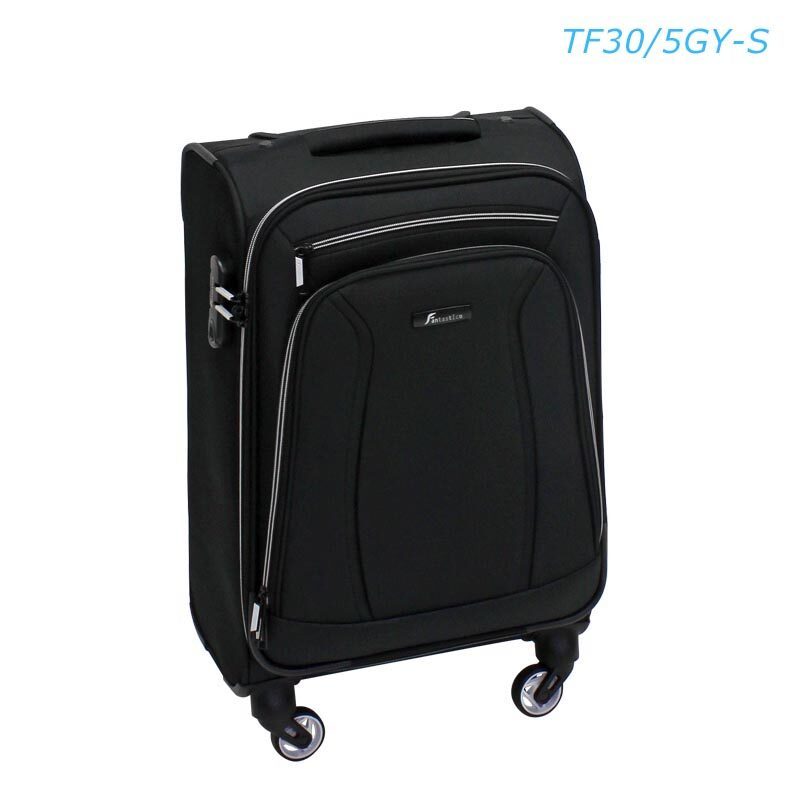 Fantastico กระเป๋าเดินทางแบบผ้า แกรนด์ 19 นิ้ว (49 ซม.) สีดำคาดเทา รุ่น TF30/5GY-S