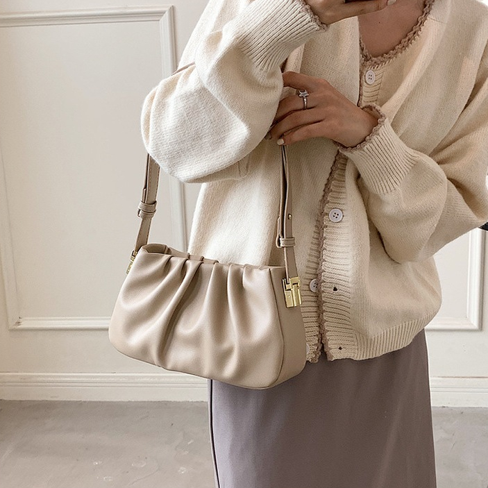 กระเป๋ารุ่น polar กระเป๋าสะพายไหล่ อเนกประสงค์ ลายก้อนเมฆ แฟชั่นเรโทร สําหรับสตรี - รูปที่ 5