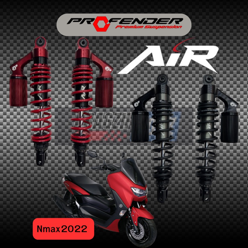 โช๊ค Profender แท้ รุ่น Air Series สำหรับ Nmax 155 2021-22 / PCX150 2013-18 (สูง320mm)