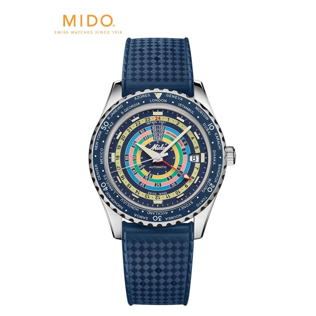 Mido รุ่น OCEAN STAR DECOMPRESSION WORLDTIMER นาฬิกาสำหรับผู้ชาย รหัสรุ่น M026.829.17.041.00