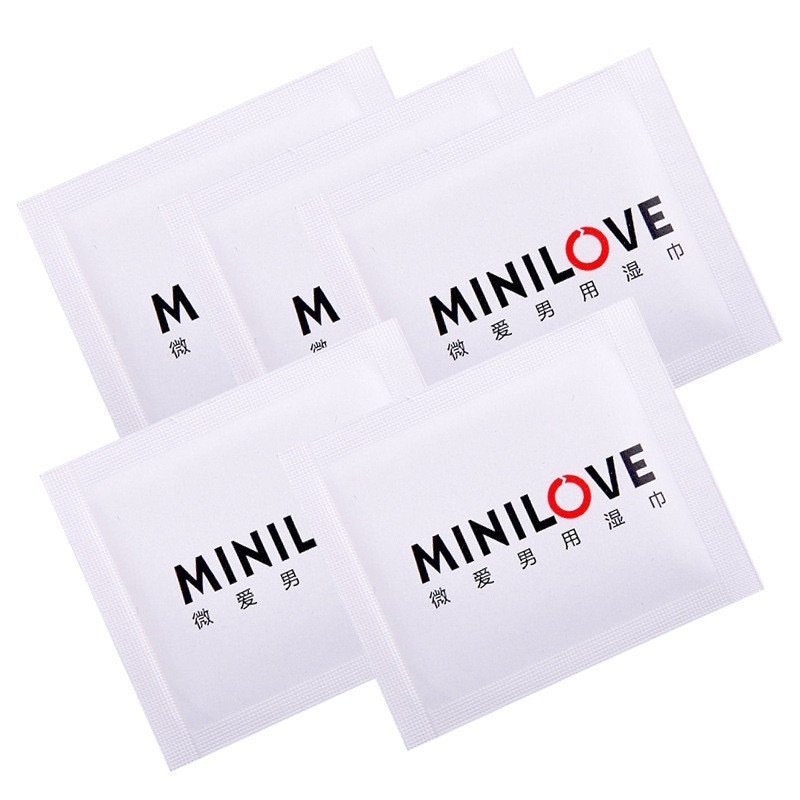 Minilove man delay pad 1*10pcs แผ่นชะลอการหลั่งชาย ชุด10แผ่น ขนาด 50x60mm (1แผ่นต่อซอง) *ไม่ระบุชื่อสินค้า