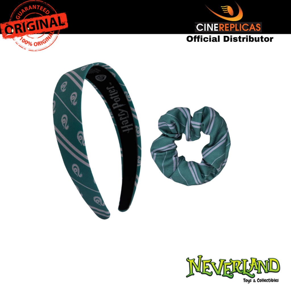 (Cinereplicas) Harry Potter Slytherin Hair Headband & Bow Set of 2 Cinereplicas
