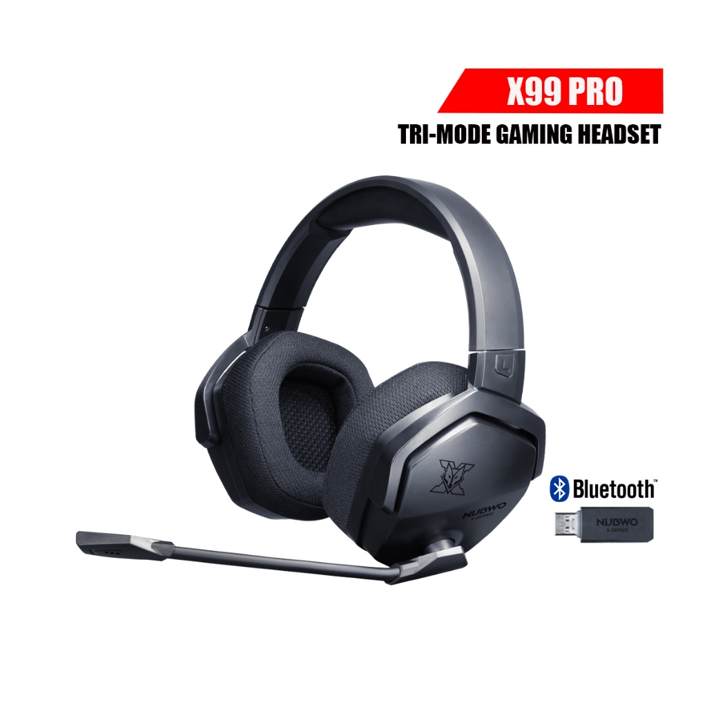 NUBWO X99Pro Dracos Tri-Mode Gaming Headset หูฟังเกมมิ่งไร้สาย