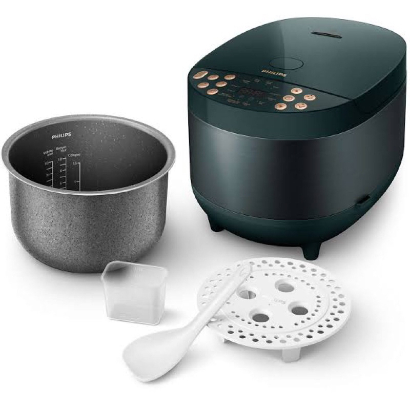 Philips หม้อหุงข้าว  Digital Rice Cooker รุ่น HD4518 ที่สุด 18 โปรแกรมได้ง่ายเพียงสัมผัสเดียว