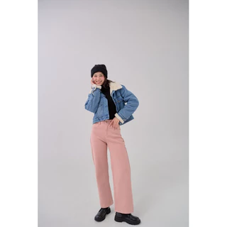 umore.made 👖(มี7สี XS-XXL) Found winter jeans กางเกงยีนส์ บุขน ผ้ายีนส์ยืดหยุ่นได้ดี ทรงสวย ใส่สบายมาก