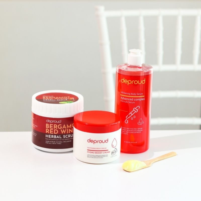 กรดแดง โสมแดง สครับโอ่ง Deproud  ราคาต่อชิ้น