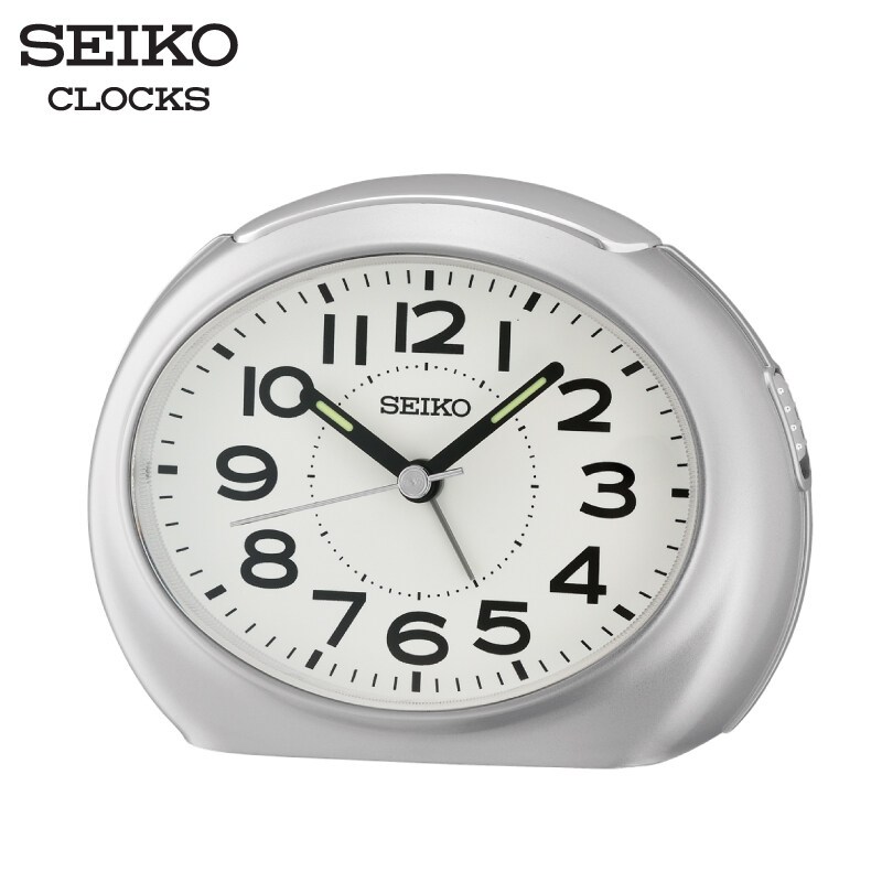 SEIKO CLOCKS นาฬิกาปลุก รุ่น QHE193S ขนาด 3.46 x 4.4 นิ้ว