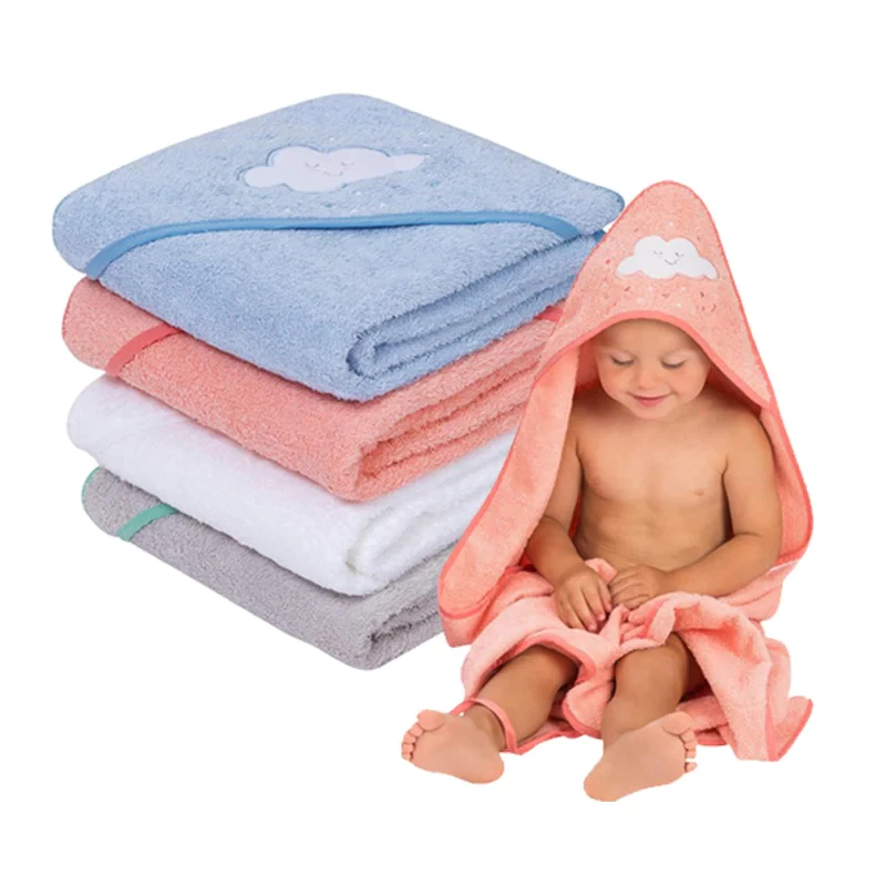 Clevamama Hooded Baby Bath Towel ผ้าขนหนูขนาด 70x70 ซม. แบรนด์ Clevamama