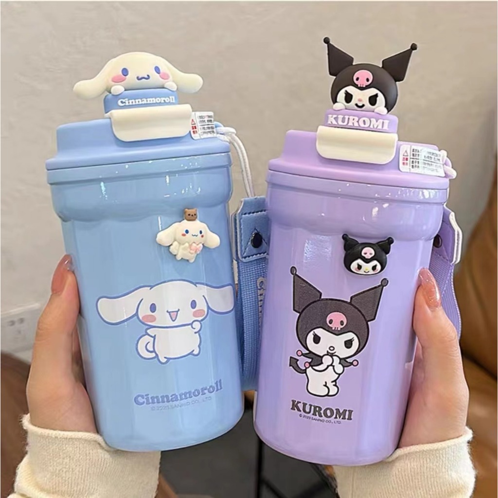 Sanrioแก้วสแตนเลส ขวดน้ําเก็บความเย LABUBUแก้วเก็บอุณหภูมิ น่ารัก ของขวัญ