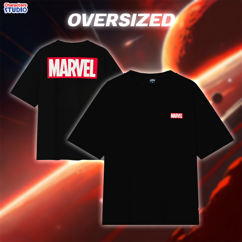 Marvel Men // Oversized T-Shirt // - เสื้อผู้ชายโอเวอร์ไซส์ลายมาร์เวล สินค้าลิขสิทธ์แท้100% characters studio