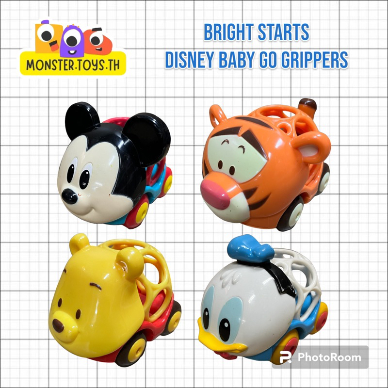 Bright Starts Disney Baby Go Grippers Oball ของเล่นเด็กเล็ก รถของเล่น ดีสนีย์ **มือสอง**