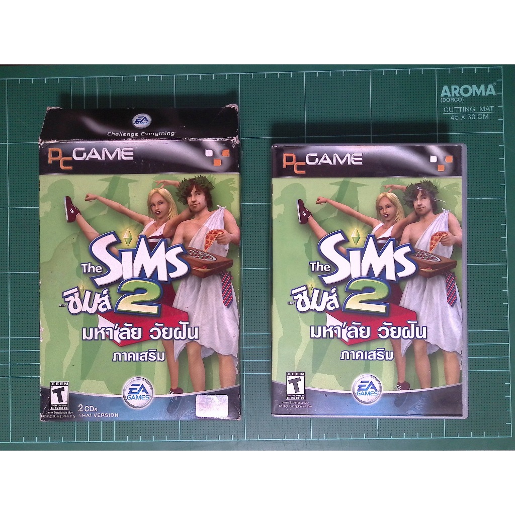 แผ่นเกมแท้ เดอะซิมส์ 2 มหาลัยวัยฝัน The sims 2 สภาพกล่องนอกมีตำหน