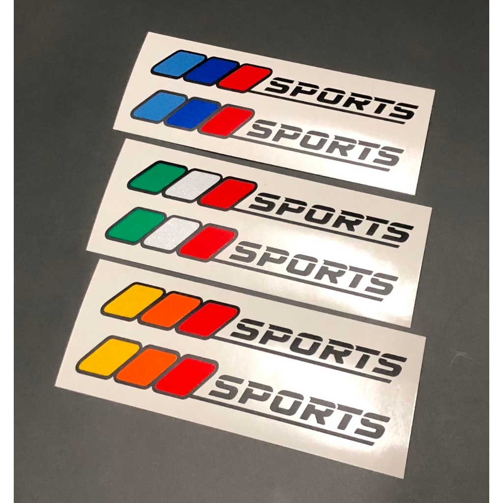 สติกเกอร์ SPORTS   สติกเกอร์(Oracal) สติกเกอร์แต่งรถ สติกเกอร์สะท้อนแสง ติดรถยนต์ มอเตอร์ไซค์