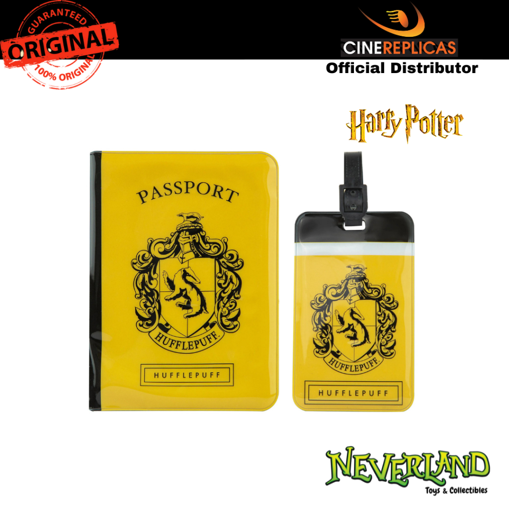 (Cinereplicas) Harry Potter Hufflepuff Luggage Tag & Passport Cover Set Cinereplicas