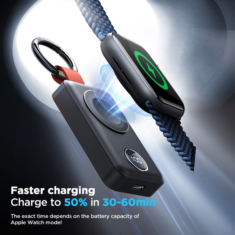 ✅ พร้อมส่งไทยJoyroom รุ่น WQW01 ที่ชาร์จนาฬิกาไร้สายแบบพกพา 2000mAh Portable Watch Wireless Charger