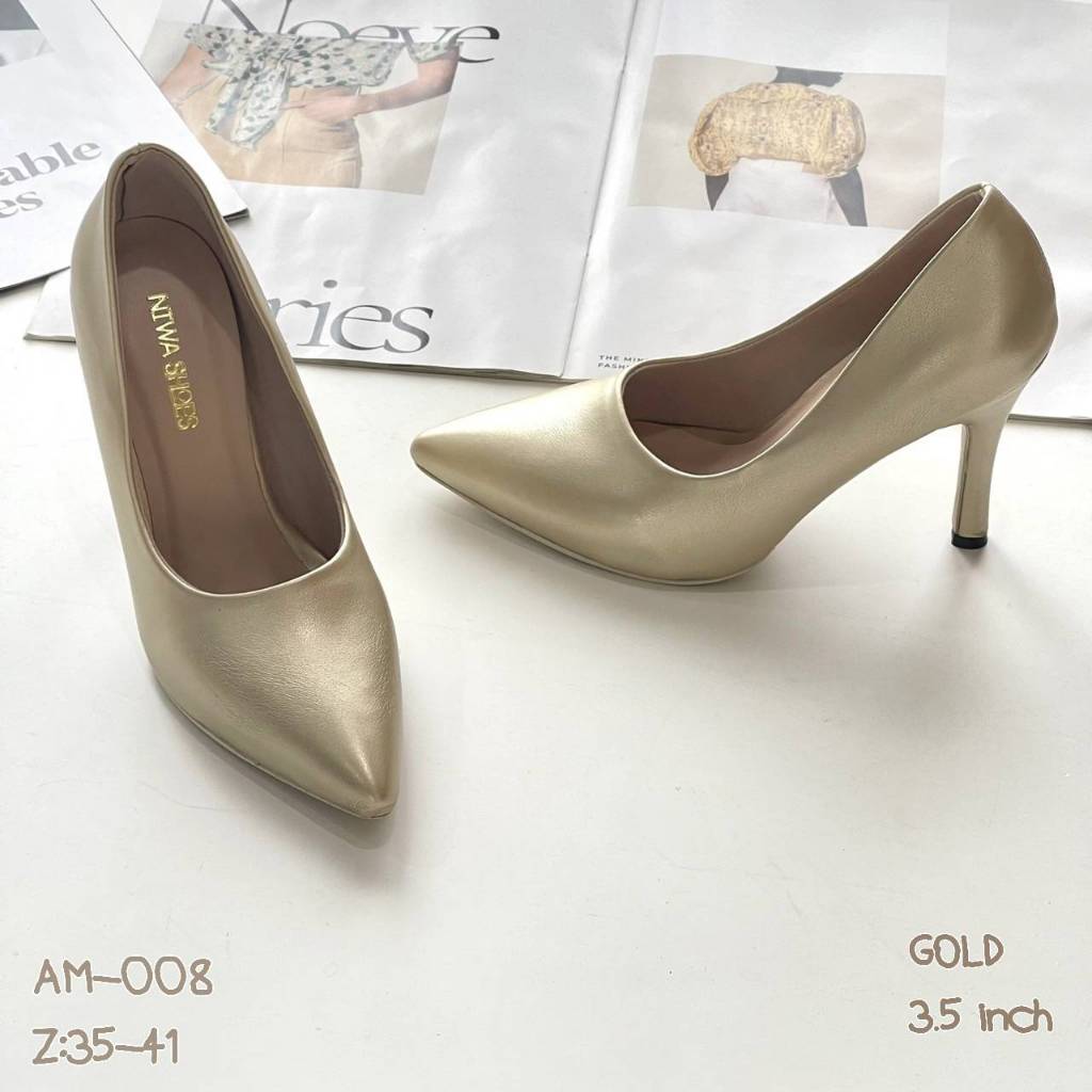 NIWA SHOES รองเท้าคัทชู ✨✨ รุ่นที่เป็นที่ 1 ตลอดกาล รองเท้าคัทชู รองเท้าแฟชั่น รหัสสินค้า AM-008 ราคา ถูกที่สุด ดีลบีเคเค แกลเลอรีภาพที่ 5