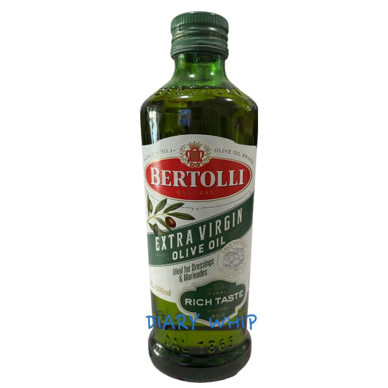 BERTOLLI  EXTRA  VIRGIN  OLIVE  OIL  500 ML เบอร์ทอลลี่ เอ็กตร้า เวอร์จิ้น  500  ML
