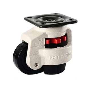 " GD-F " Leveling Adjustment Caster ล้อปรับระดับได้ ล้อเลื่อนติดเครื่องจักร ล้อโหลดต่ำรับน้ำหนักสูง แป้นสี่เหลี่ยม