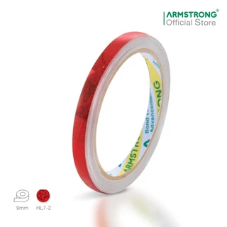Armstrong เทปสติกเกอร์เลเซอร์ (สำหรับงานตกแต่ง) 8 สี 2 แบบ ลายตาราง, ลายทราย / Laser Sticker Tape