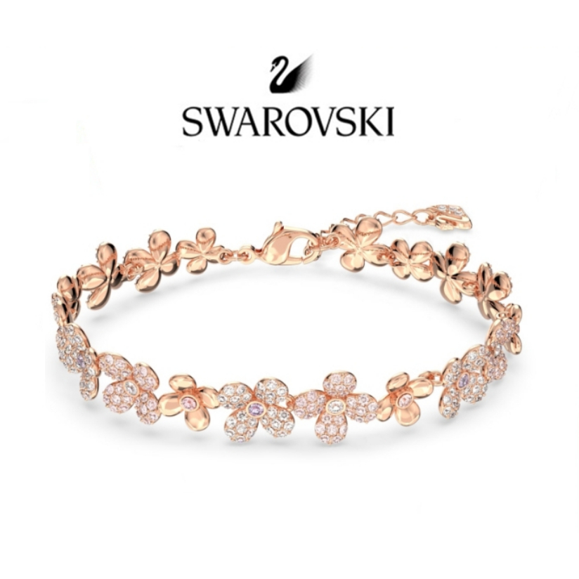 Swarovski กำไล แท้ กำไลข้อมือ สร้อยข้อมือ Elderflower bracelet สร้อยข้อมือคริสตัล 100%