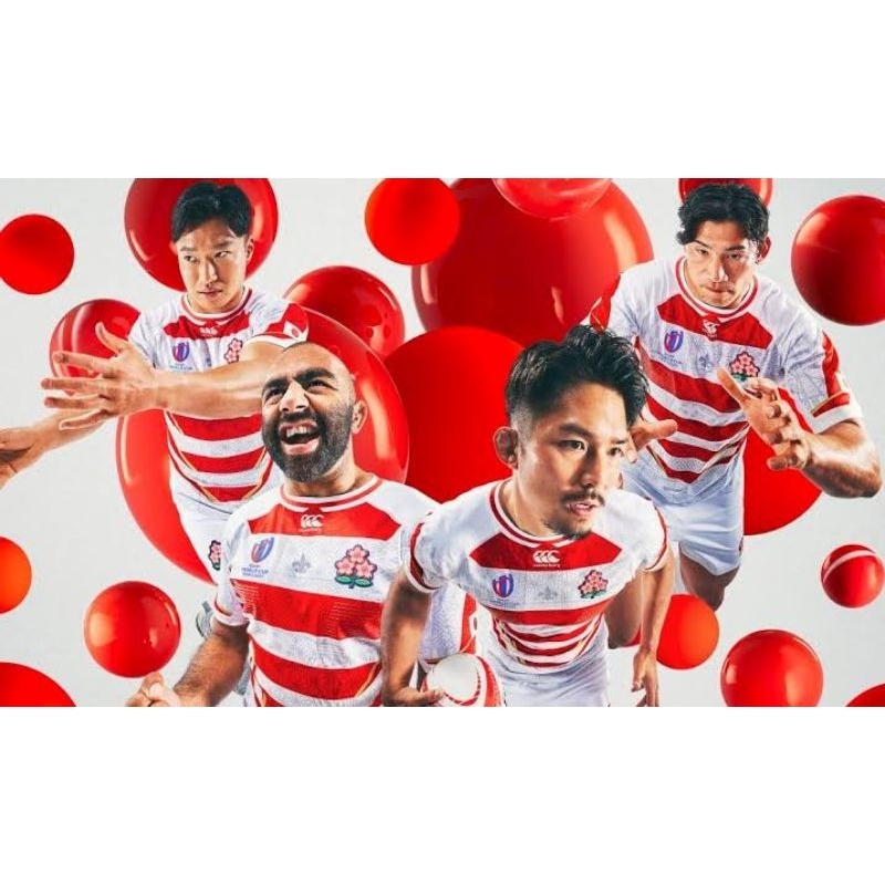 เสื้อรักบี้ทีมชาติญี่ปุ่น Japan x Rugby world cup 2023. ไม่ใช่งานจีน เกรดพิมพ์ลาย . ** สินค้าพร้อมส่ง
