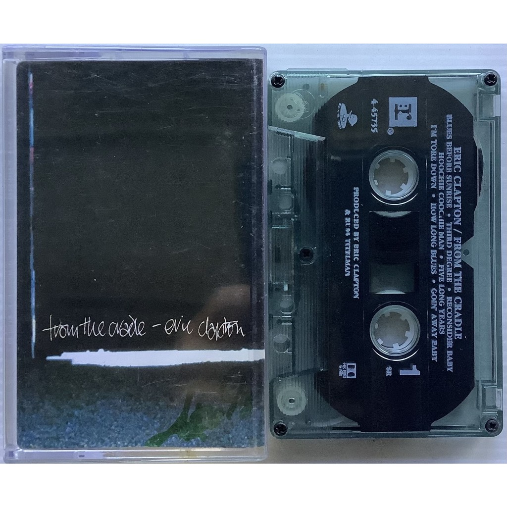 Cassette Tape เทปคาสเซ็ตเพลง Eric Clapton อัลบั้ม From The Cradle ปี 1994  ลิขสิทธิ์