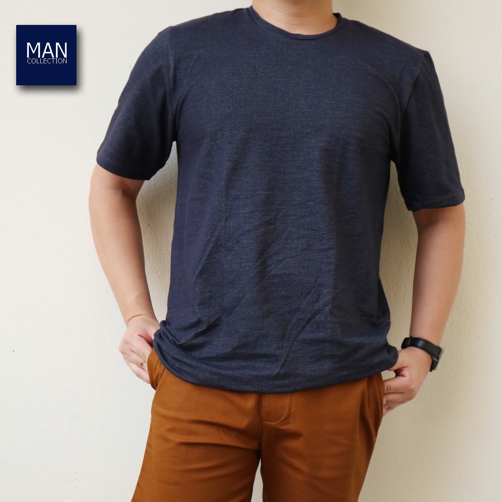 มาใหม่!! เสื้อยืด สียีนส์ ผ้ายืด เนื้อนุ่ม ไม่หนา ระบายอากาศได้ดี มีของพร้อมส่ง