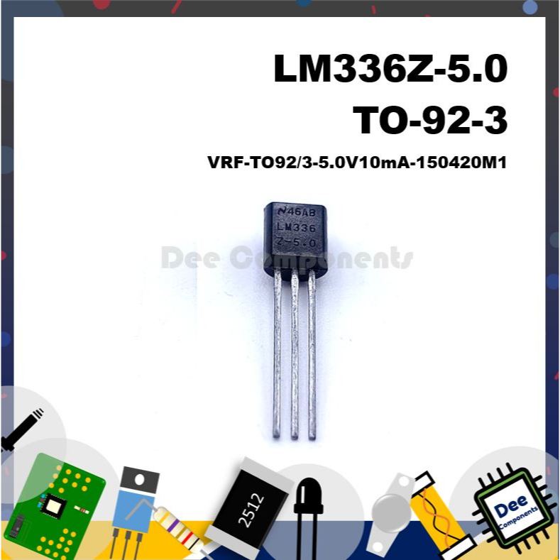 Texas Instruments LM336Z-5.0 5V ±2% 10mA Voltage References TO-92-3 VRF-TO92/3-5.0V10mA-150420M1